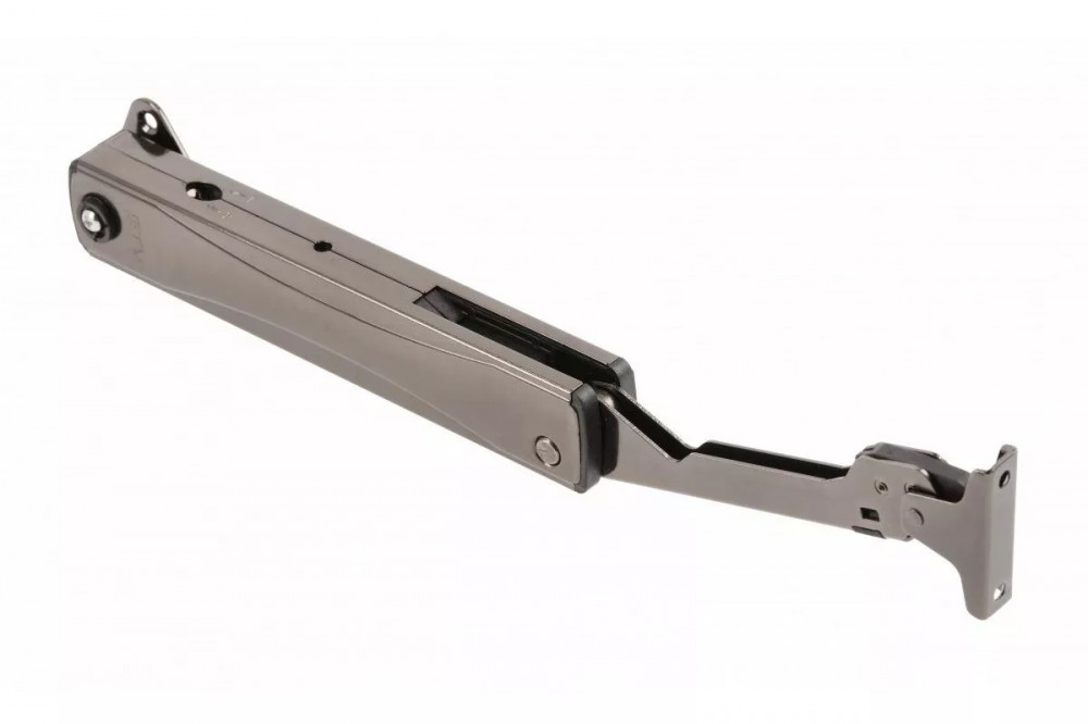 Кронштейн MINILIFTNEW LIGHT, без доводчика, для фасада 2-3кг, сталь, черный, GTV