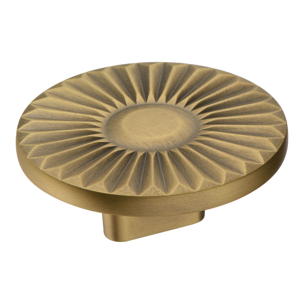 Ручка-кнопка, 4193 016MP30, d=60мм, металл, состаренная латунь