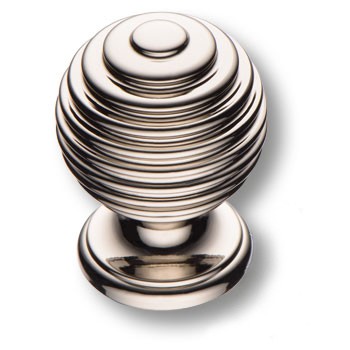 Ручка-кнопка, 15.030.42, d=30мм, металл, глянцевый никель