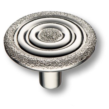 Ручка-кнопка, 15.388.38 DIA 15, d=38мм, металл, глянцевое серебро