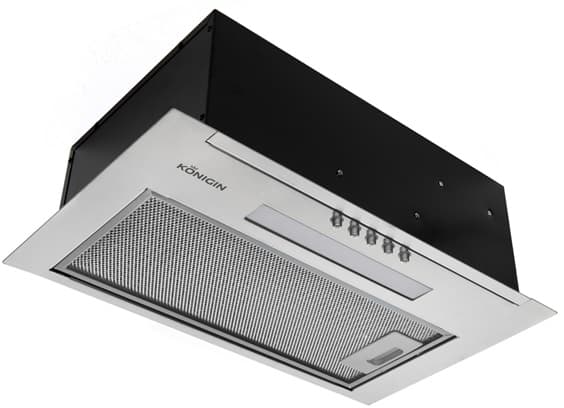 Вытяжка полновстраиваемая Level Up, 45см, б/угольного фильтра, нерж. сталь, Konigin