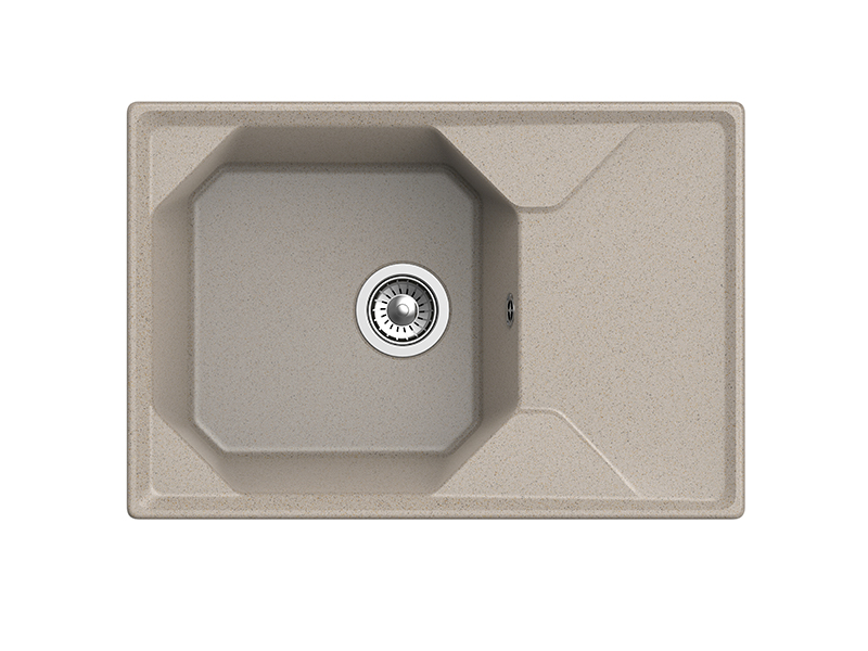 Мойка GranFest UNIQUE U-740L, 740х500 мм, песочный