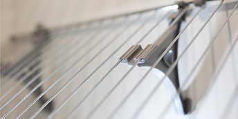 Кронштейн сетчатой полки, пластик, белый