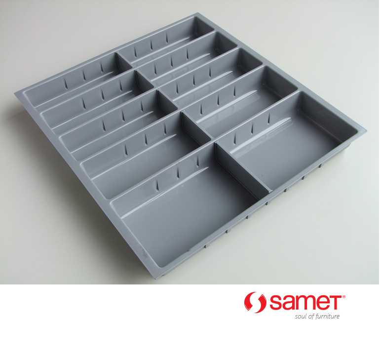 Вкладыш для кухонных принадлежностей на 600мм, серый, Samet