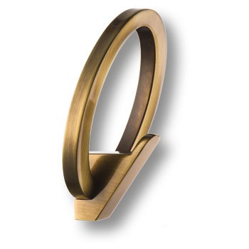 Крючок, 717MP10, однорожковый, металл, старая бронза