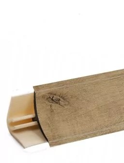 Плинтус LB-15, дуб бунратти, L=3000мм, 13,4х13,4мм, Россия