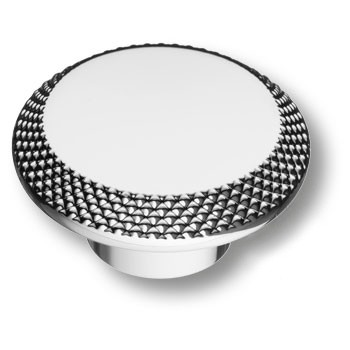 Ручка-кнопка, 4102002MP02, d=45мм, металл, глянцевый хром