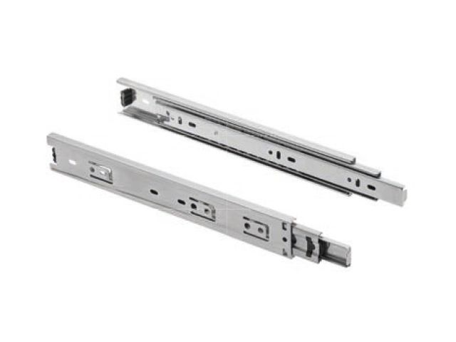 Направляющие полновыкатные h=45мм, L=650мм, хром, 1,0х1,0х1,0