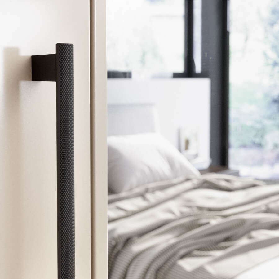 Ручка-скоба, 7450, 160мм, металл, черный матовый