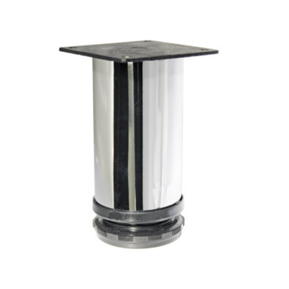 Опора регулируемая, d=50мм, h=150мм, сталь, хром, JET