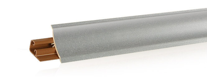 Плинтус LB-23, алюминий серебристый, 3000мм