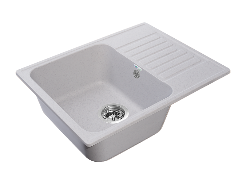 Мойка GranFest QUARZ 13, 617х480 мм, серый (прямоугольная, без сифона)