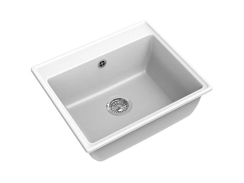 Мойка GranFest VERTEX V-580, 580х500 мм, иней