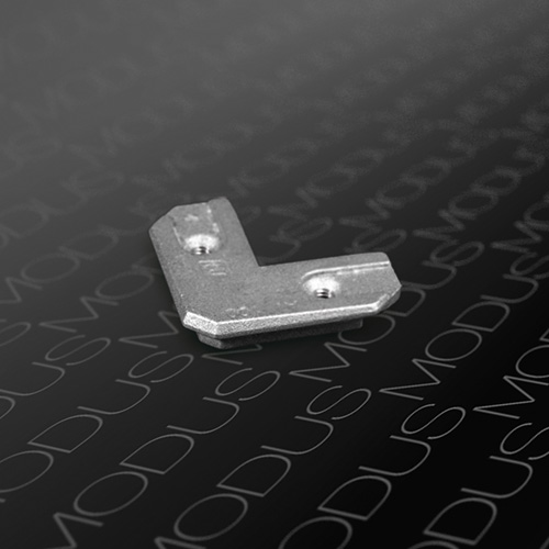 Соединительный уголок + винт (2шт), узкий, силумин