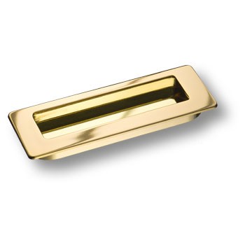 Ручка врезная, 3701-100, 138мм, металл, глянцевое золото