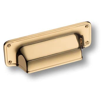 Ручка-раковина, 1170064MP11, 64мм, металл, глянцевое золото