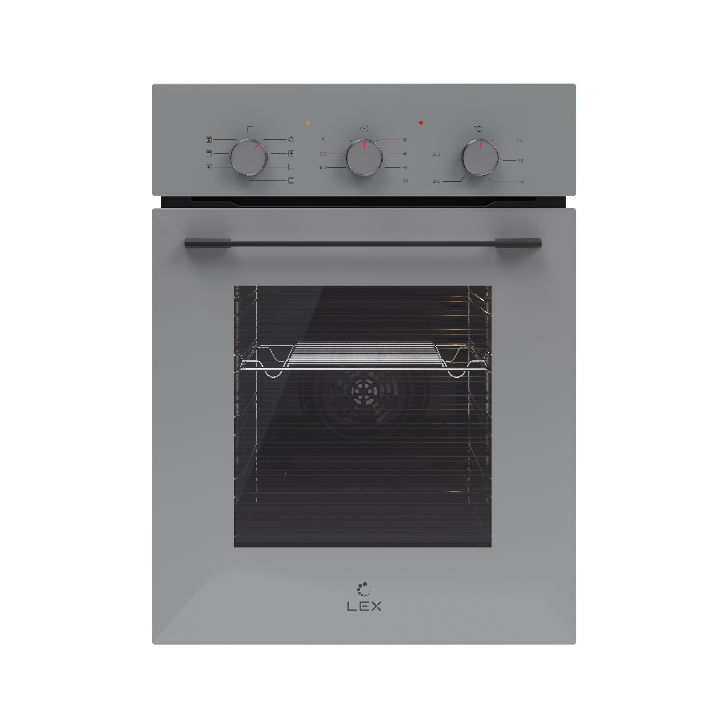Духовой шкаф EDM 4575 GR, 45 см, стекло, серый, Lex