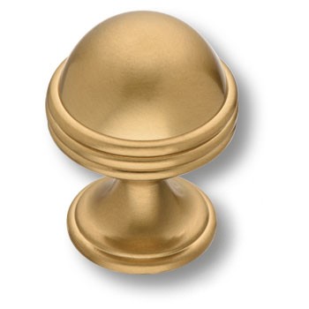 Ручка-кнопка, 29-Champagne Gold, d=30мм, металл, матовая латунь