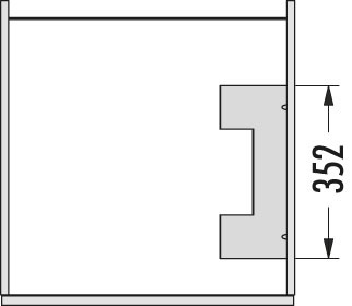 Держатель для щеток и швабр, 137х352х262мм, сталь, белый
