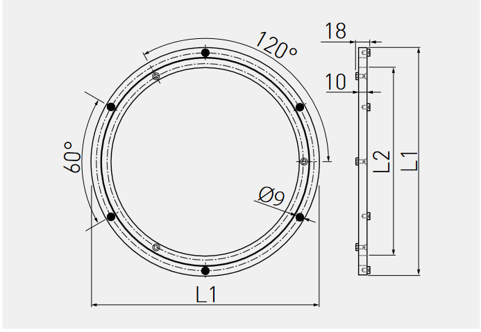 Поворотная подставка круглая, d=400мм, 100кг, алюминий, GTV