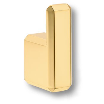 Крючок, 7106 010MP11, однорожковый, металл, глянцевое золото