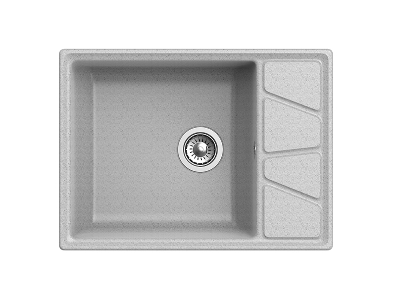 Мойка GranFest VERTEX V-680L, 680х500 мм, серый