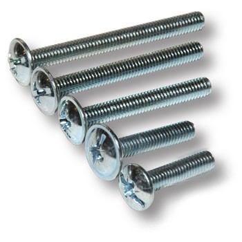 Винт М4х20мм, потайной, желтый цинк