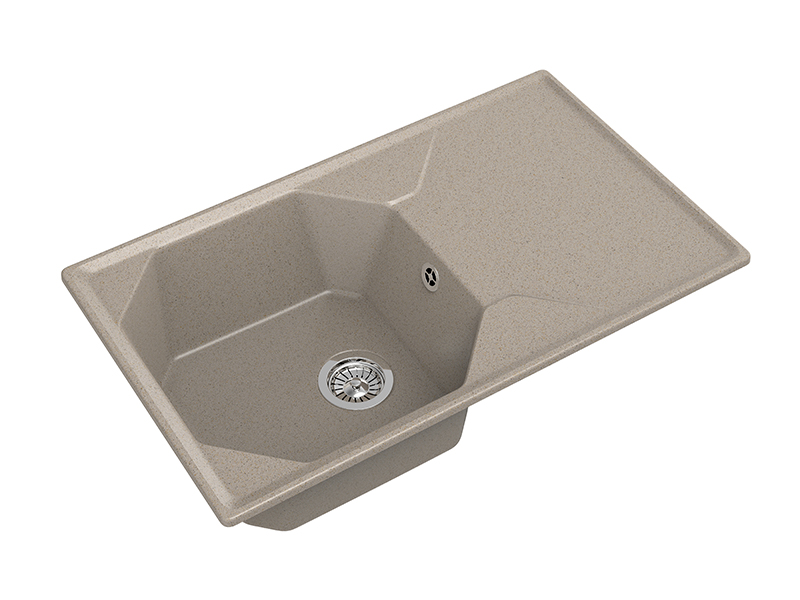 Мойка GranFest UNIQUE U-840L, 840х500 мм, песочный