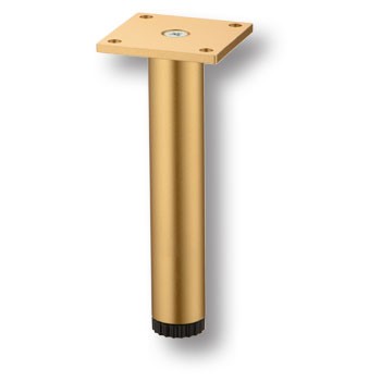 Опора декоративная мебельная, h=140мм, металл, матовое золото