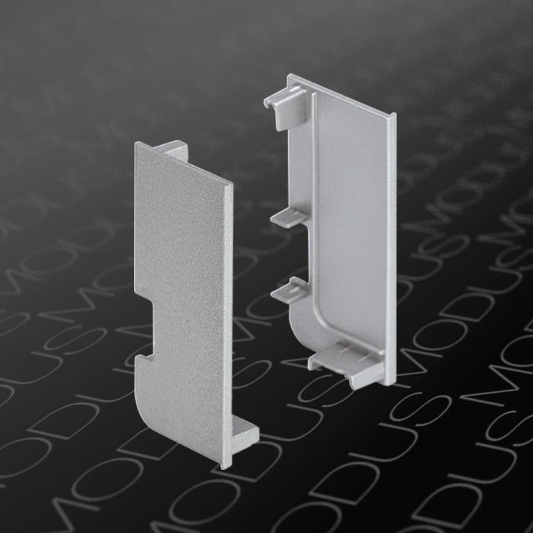 Заглушки внутренние (закрытые) для L-образного профиля, А04/n инокс