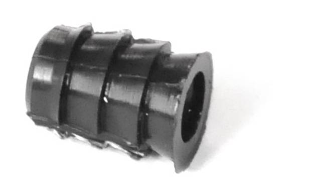 Футорка вклеиваемая, М4, 8х12,2мм, для стяжки ФС-16, пластик, черный, Россия