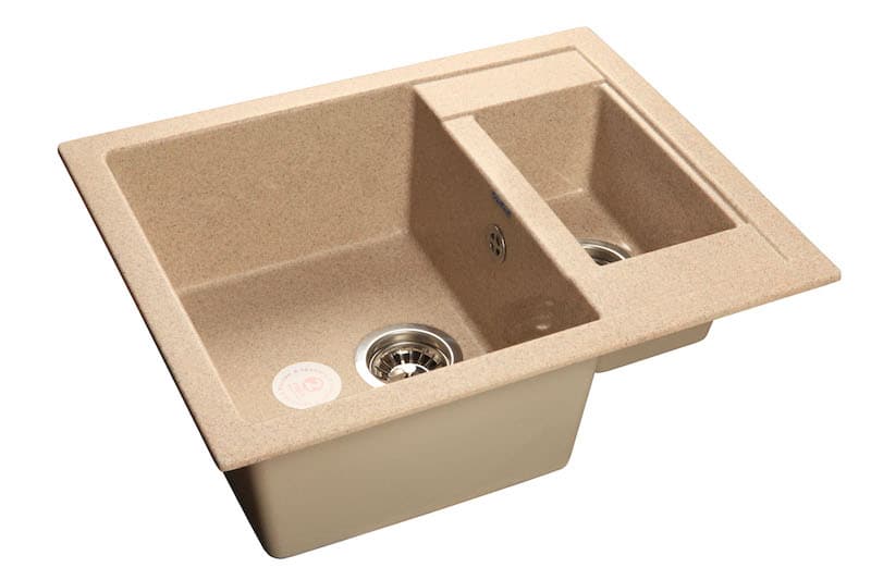 Мойка GranFest QUADRO 610K, 610х500 мм, песочный