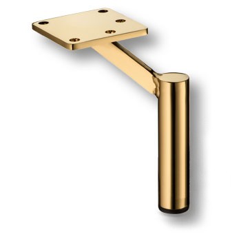 Опора декоративная мебельная, 150х95х125мм, металл, глянцевое золото