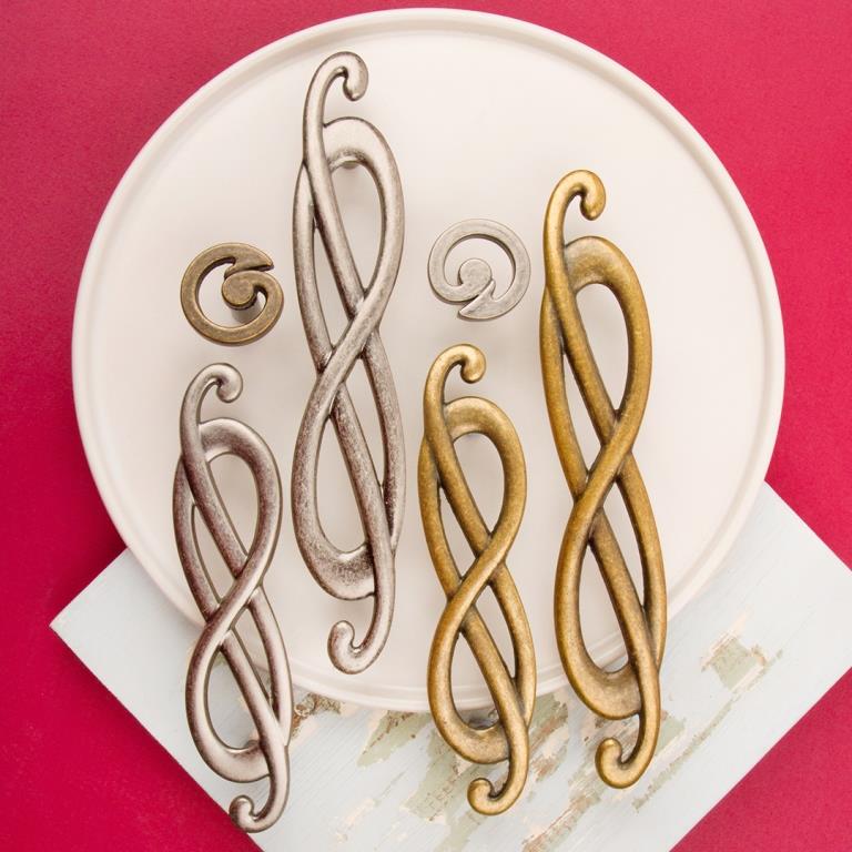 Ручка-скоба, 083, 96мм, металл, черненый старинный цинк