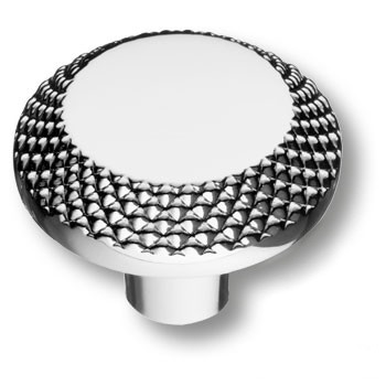 Ручка-кнопка, 4102001MP02, d=30мм, металл, глянцевый хром