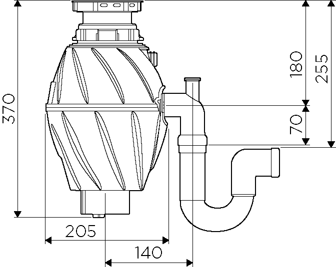 Измельчитель пищевых отходов Nagare 500