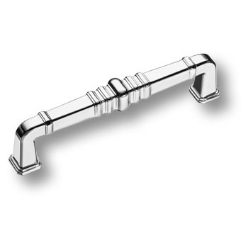 Ручка-скоба, KT 012.128.07, 128мм, металл, глянцевый хром