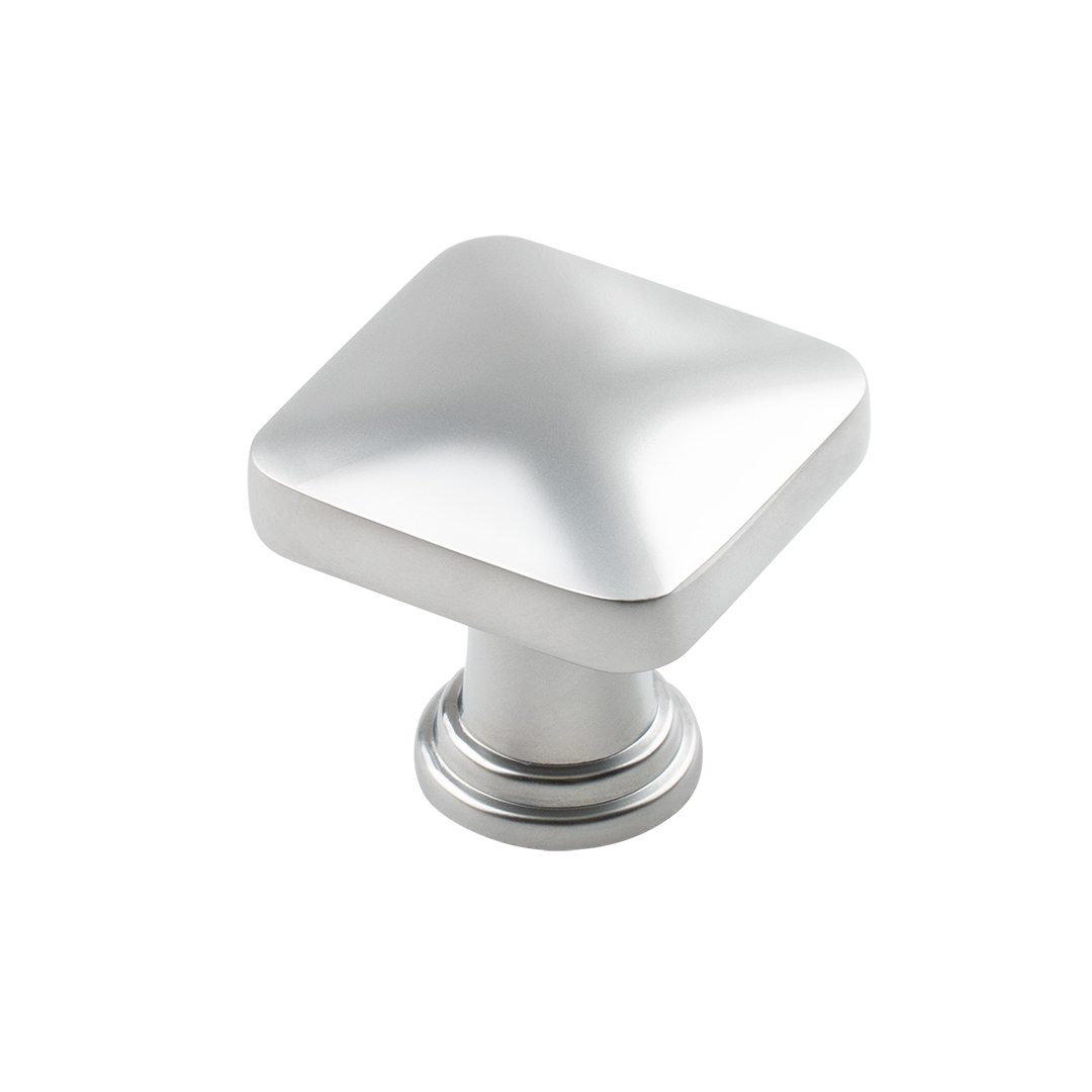 Ручка-кнопка, K-2392 SC, 34х34х28мм, металл, матовый хром