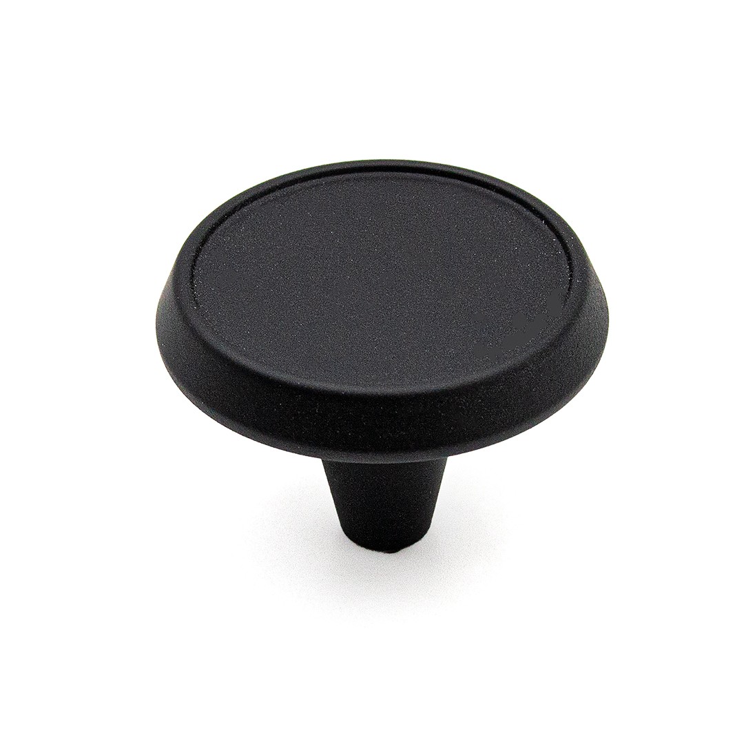 Ручка-кнопка, GU09-R230, d=39мм, металл, черный, Gamet