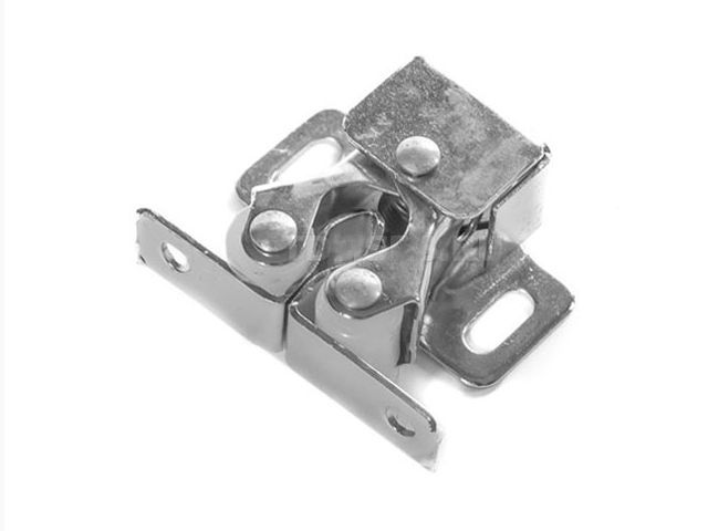 Фиксатор с защелкой для дверей, никель матовый