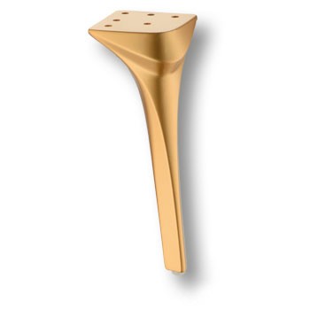 Опора декоративная мебельная, h=210мм, металл, матовое золото