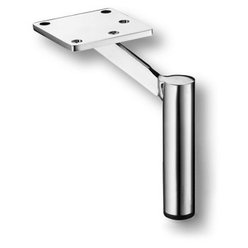 Опора декоративная мебельная, 150х95х125мм, металл, глянцевый хром