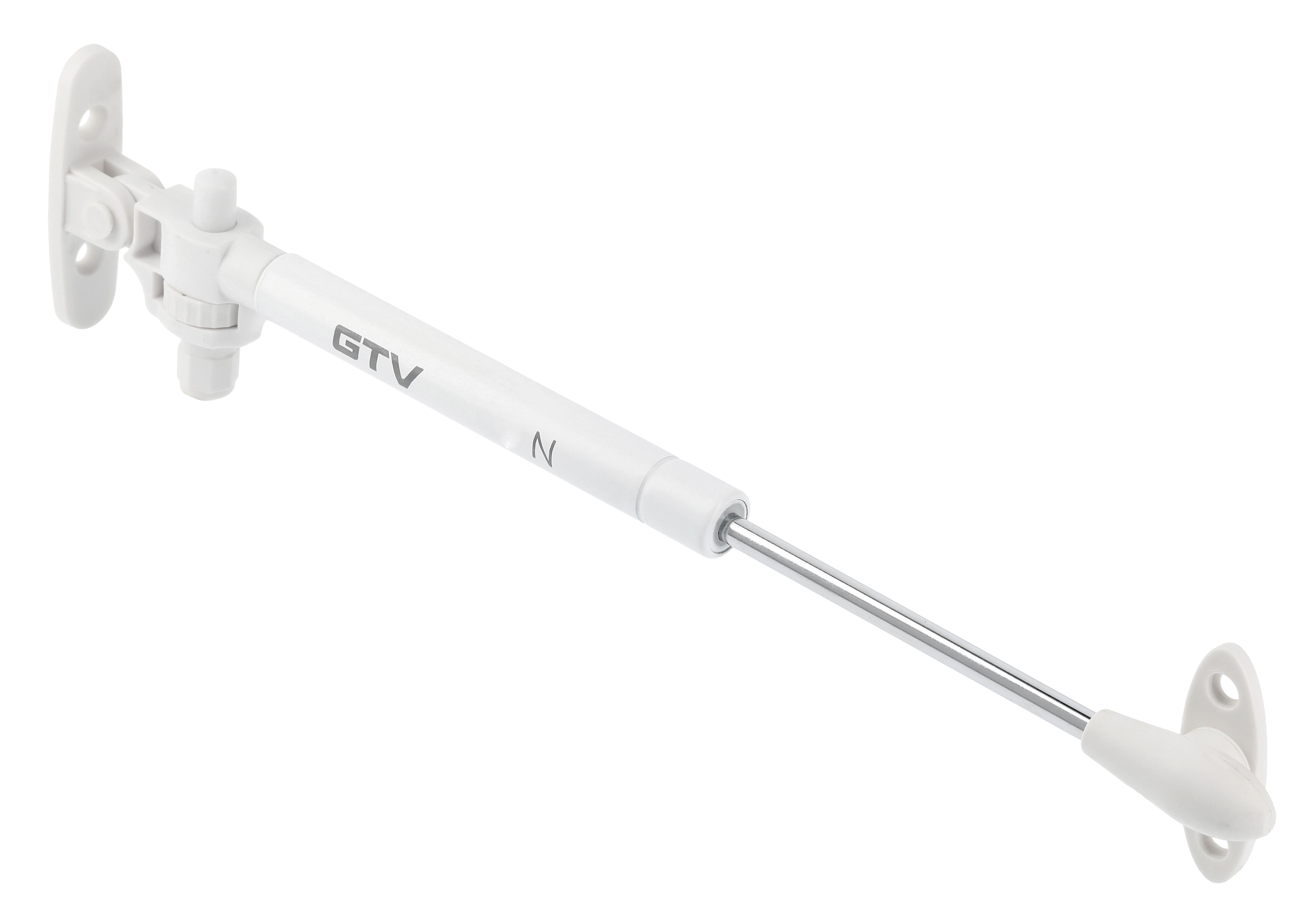 Кронштейн газовый 100N с доводчиком, белый, GTV
