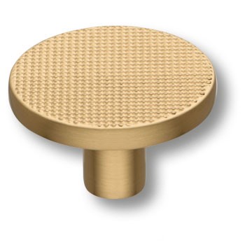 Ручка-кнопка, 26-Champagne Gold, d=40мм, металл, матовая латунь