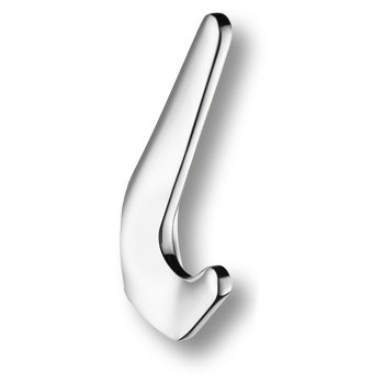 Крючок, 7113 010MP02, двухрожковый, металл, глянцевый хром