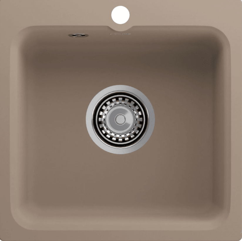 Мойка GranFest SMART 430, 430х430 мм, песочный (без сифона) 