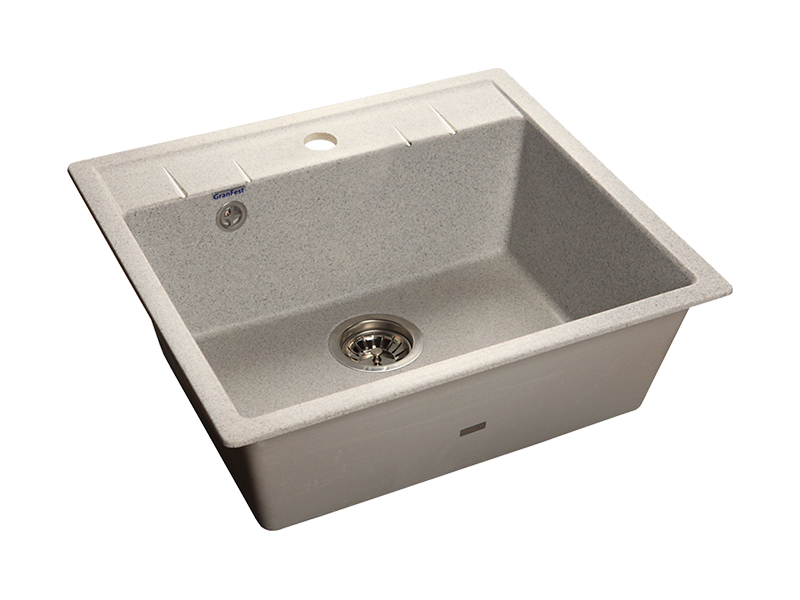 Мойка GranFest QUADRO 561, 560х500 мм, серый
