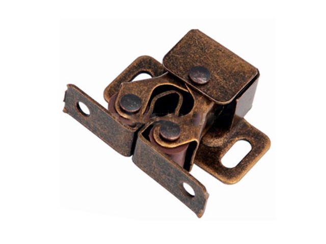 Фиксатор с защелкой для дверей, бронза античная