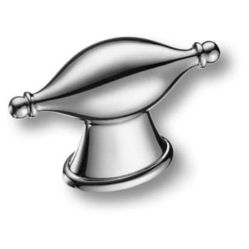 Ручка-кнопка, 4124 016MP02, 41х20/22х60мм, металл, глянцевый хром