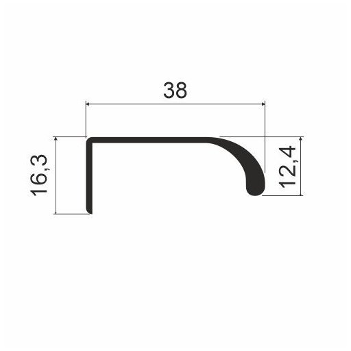 Ручка торцевая RP02, L=200мм, металл, серебро